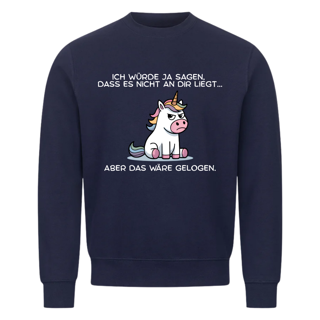 Sweatshirt Es liegt nicht an dir, Seitenansicht