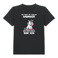 Mehr Einhorn Kinder T-Shirt Schwarz Vorderseite