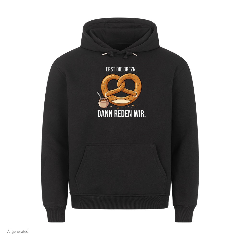 Erst die Brezn Wiesn Hoodie in Schwarz