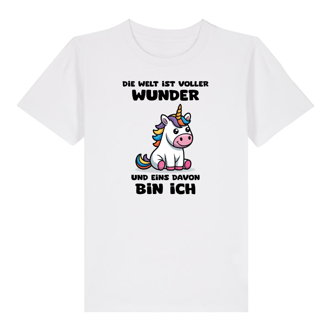 Mehr Einhorn Kinder T-Shirt Weiß Vorderseite