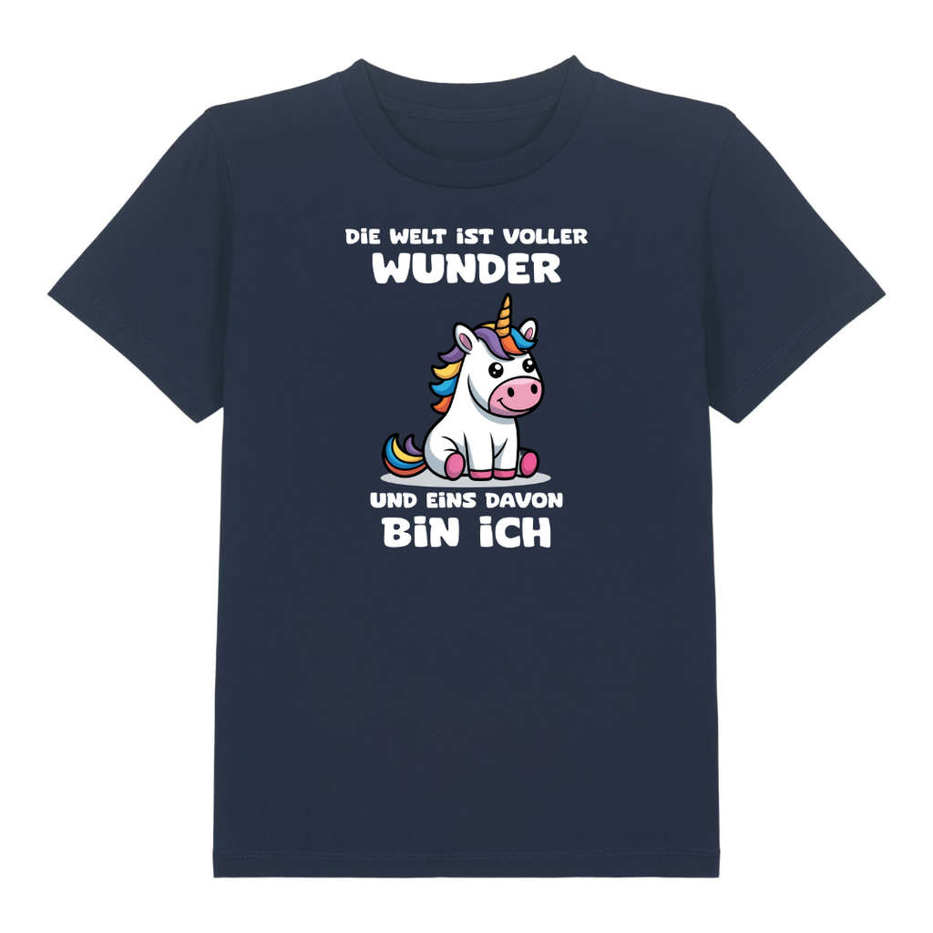 Mehr Einhorn Kinder T-Shirt Navy Vorderseite