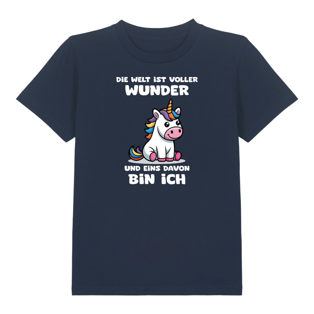 Mehr Einhorn Kinder T-Shirt Navy Vorderseite