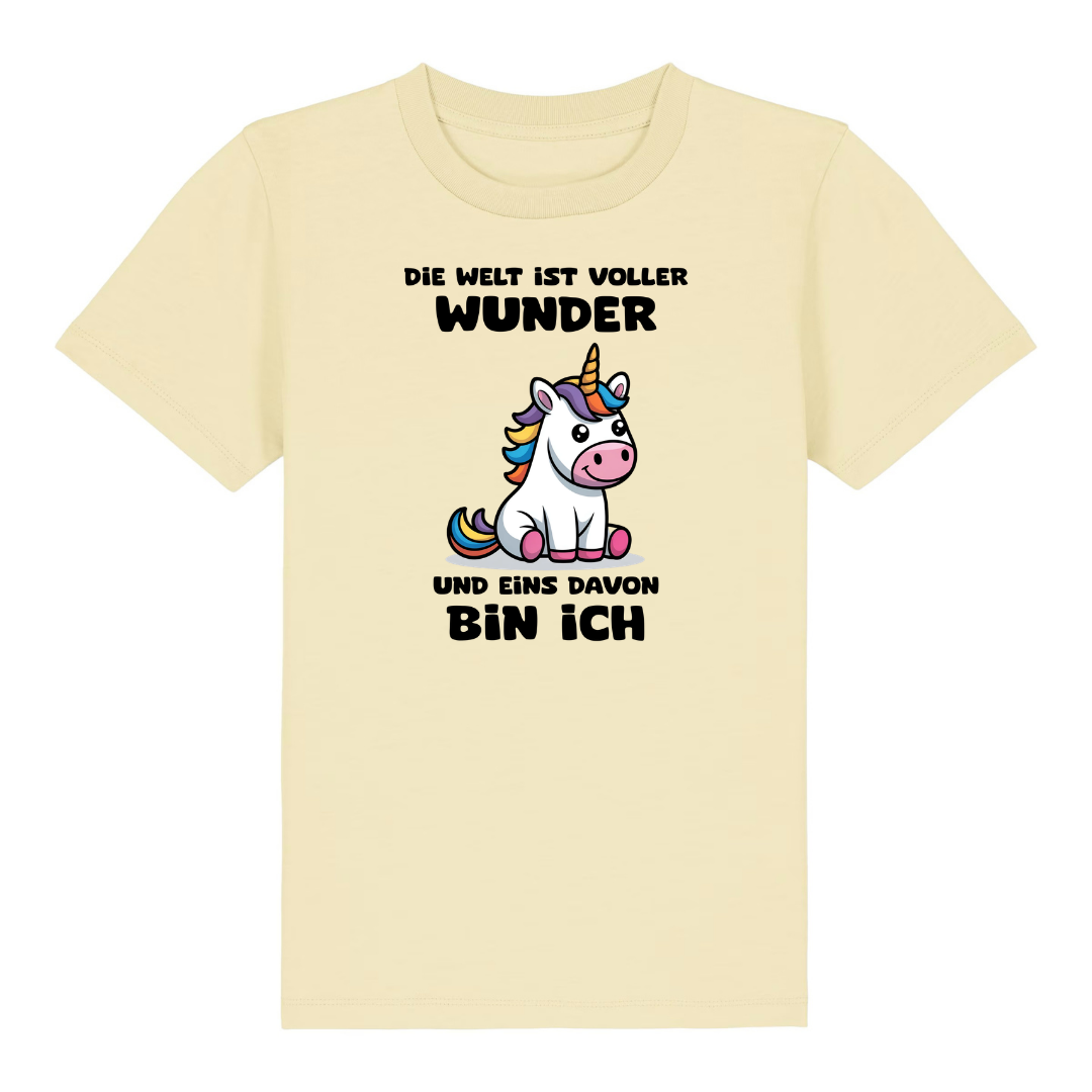 Mehr Einhorn Kinder T-Shirt Butter Vorderseite