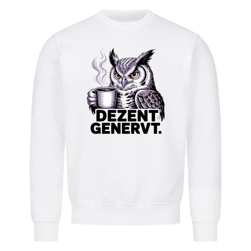 Sweatshirt Dezent Genervt, getragen