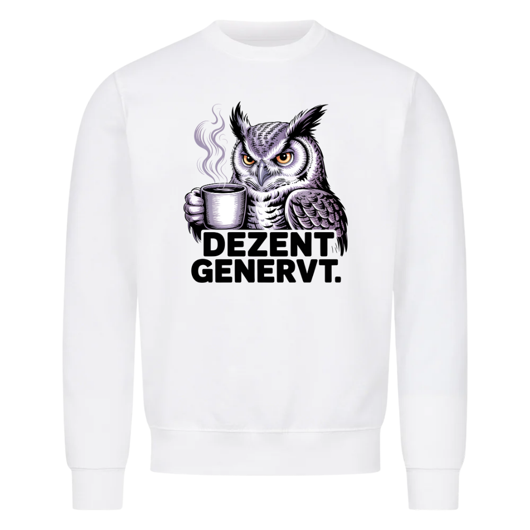 Sweatshirt Dezent Genervt, getragen