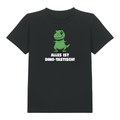 Dinotastisch Kinder T-Shirt Schwarz Vorderseite