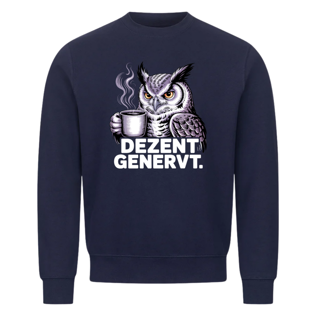 Sweatshirt Dezent Genervt, Seitenansicht