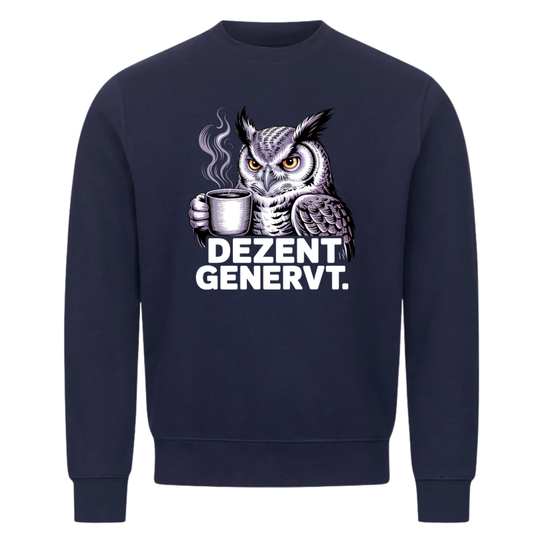 Sweatshirt Dezent Genervt, Seitenansicht