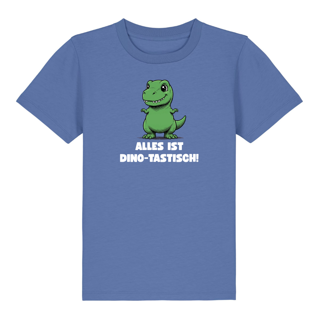 Dinotastisch Kinder T-Shirt Blau Vorderseite