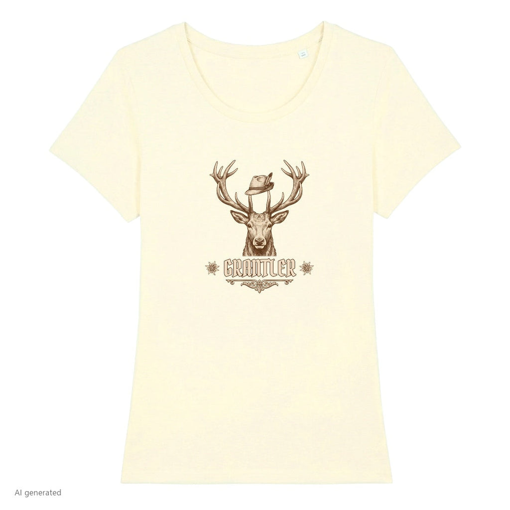 Grantler Wiesn Damen T-Shirt in Beige