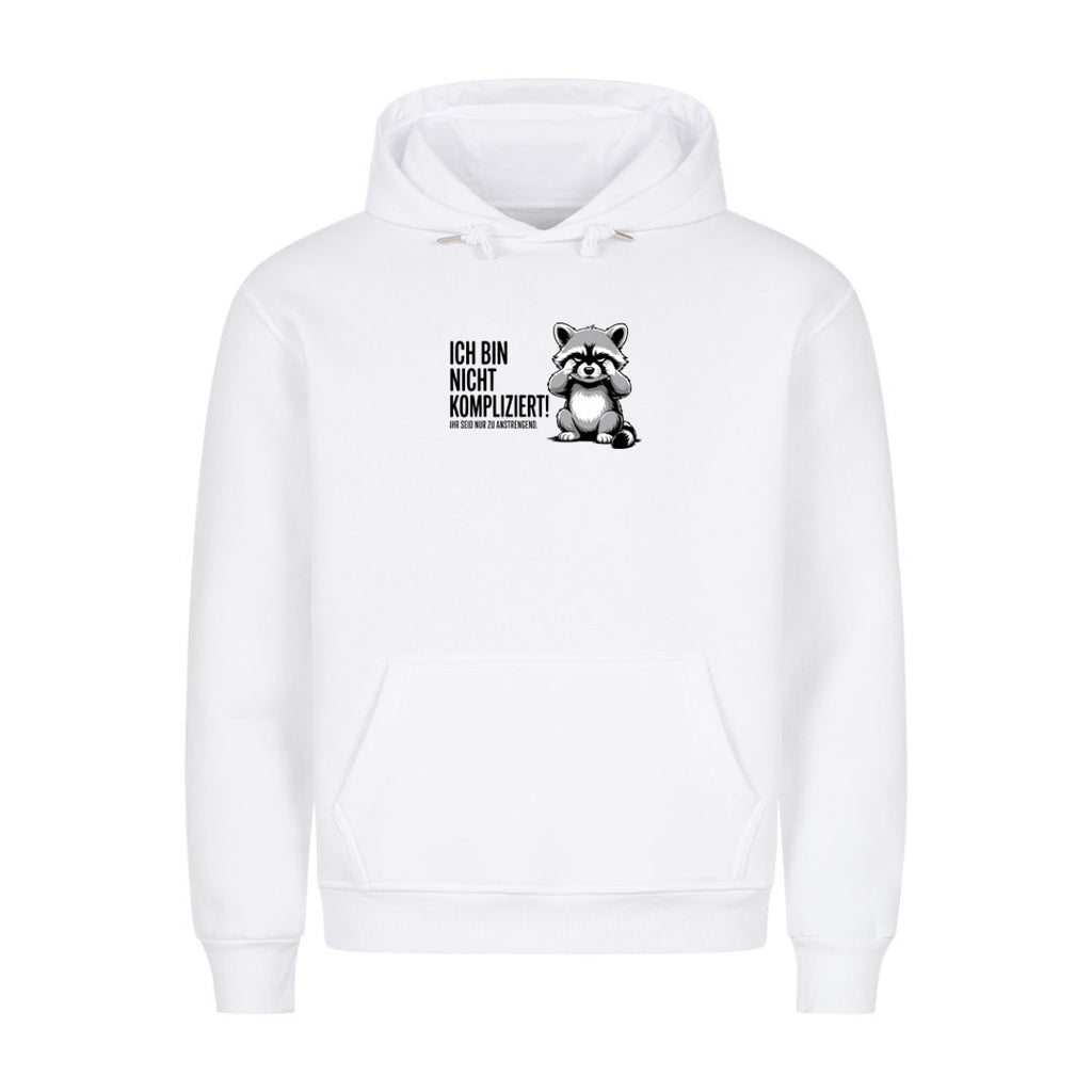 Hoodie Ich bin nicht kompliziert, Motivansicht