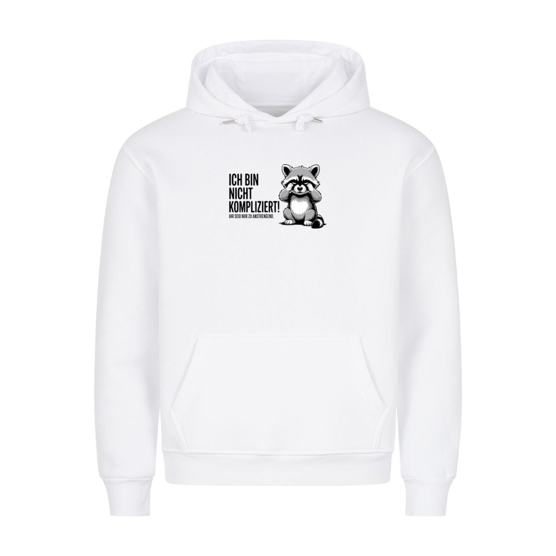 Hoodie Ich bin nicht kompliziert, Motivansicht