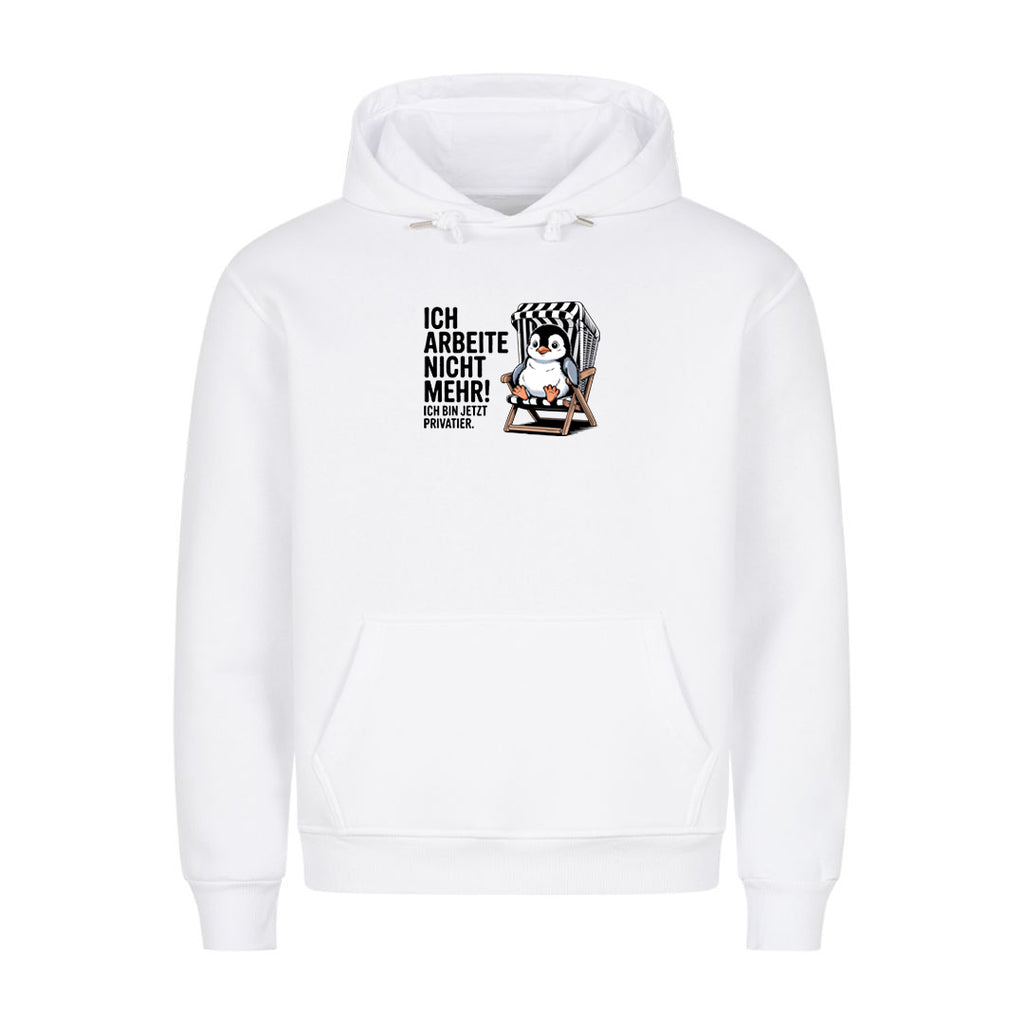 Hoodie Ich arbeite nicht mehr, Motivansicht