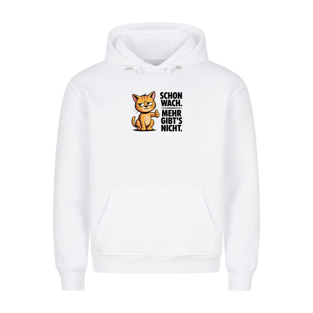Hoodie Schon wach. Mehr gibts nicht, Motivansicht