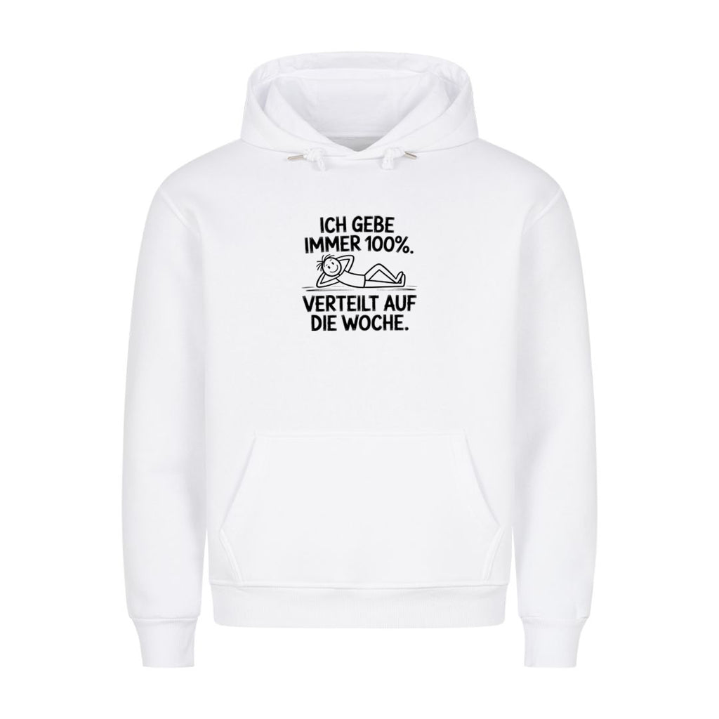 Hoodie gebe 100 Prozent, Motivansicht