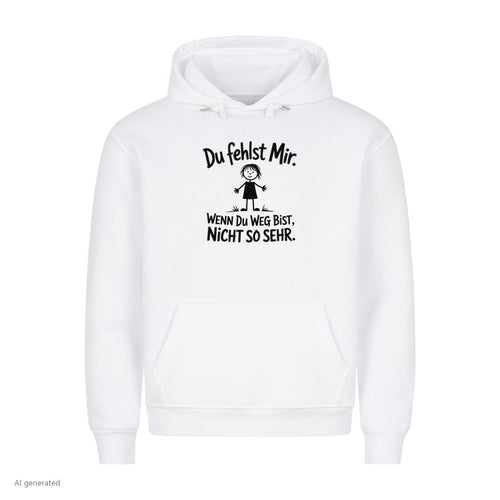 Hoodie du fehlst mir, Motivansicht