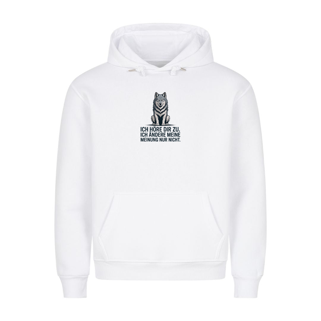 Hoodie Ich ändere meine meinung nicht, Motivansicht