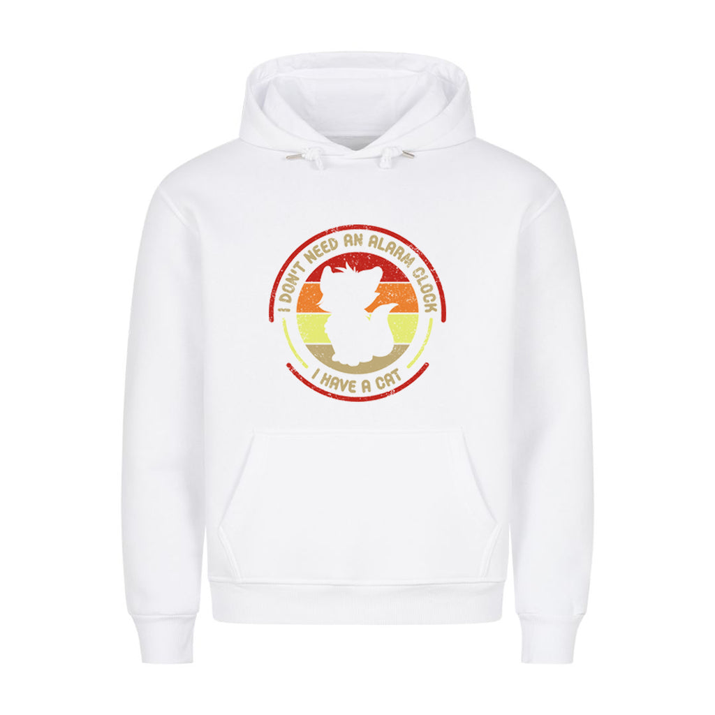 Alarm Clock Cat Hoodie