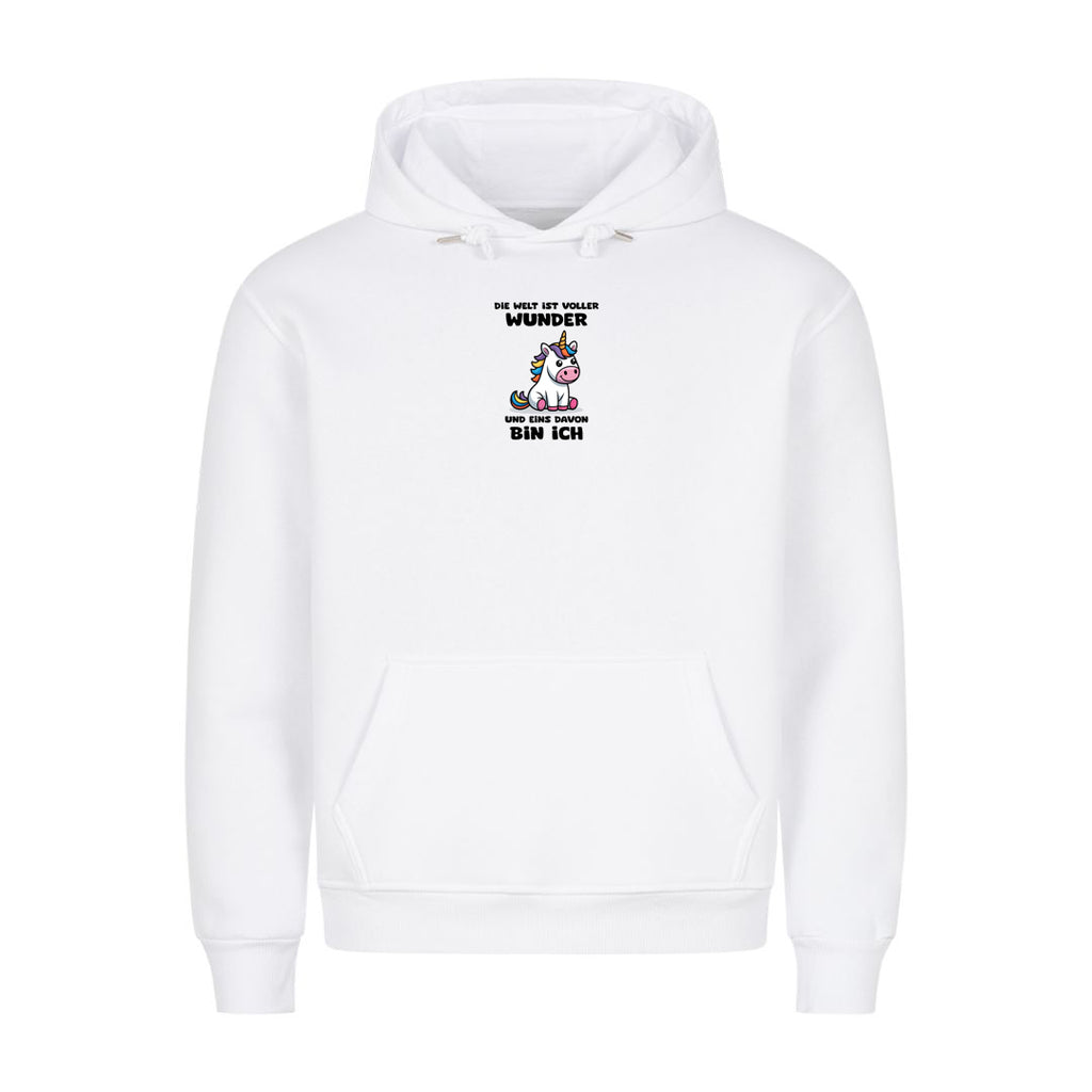Hoodie Die Welt ist voller Wunder, Motivansicht