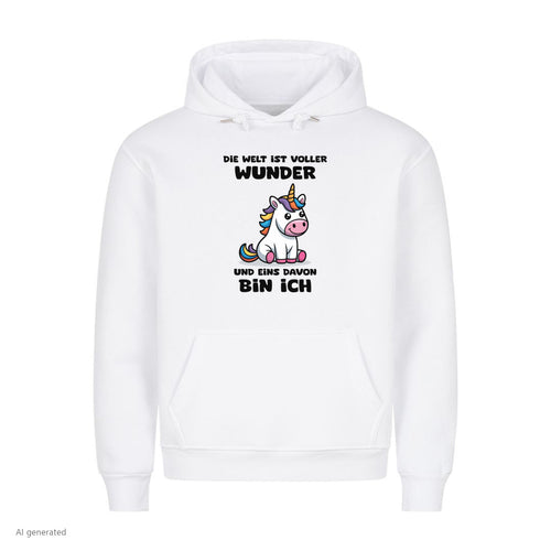 Hoodie Die Welt ist voller Wunder, Motivansicht
