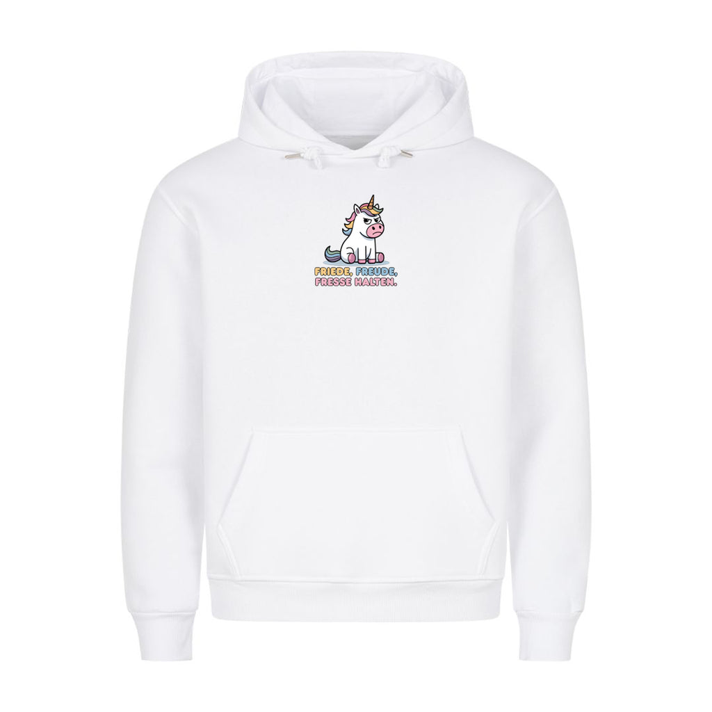 Hoodie Friede Freude Fresse Halten, Motivansicht
