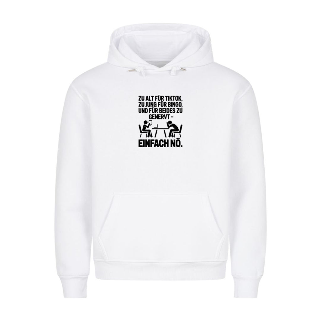 Hoodie Einfach nö Personen, Motivansicht