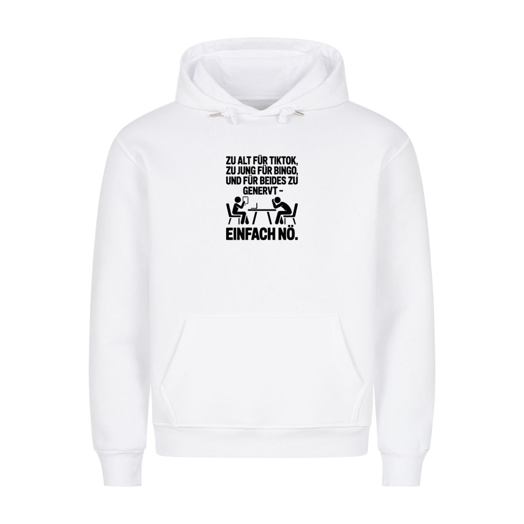 Hoodie Einfach nö Personen, Motivansicht