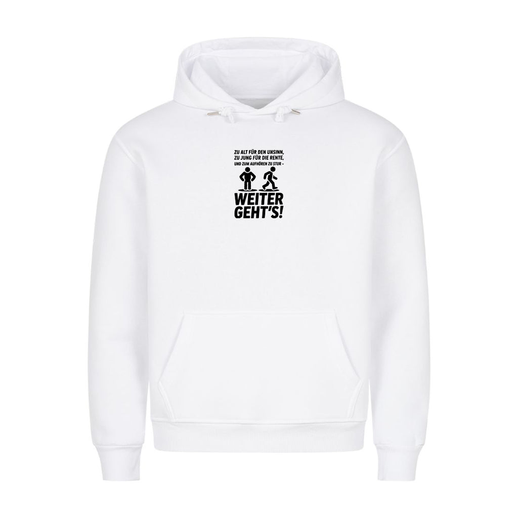 Hoodie Weiter gehts, Motivansicht