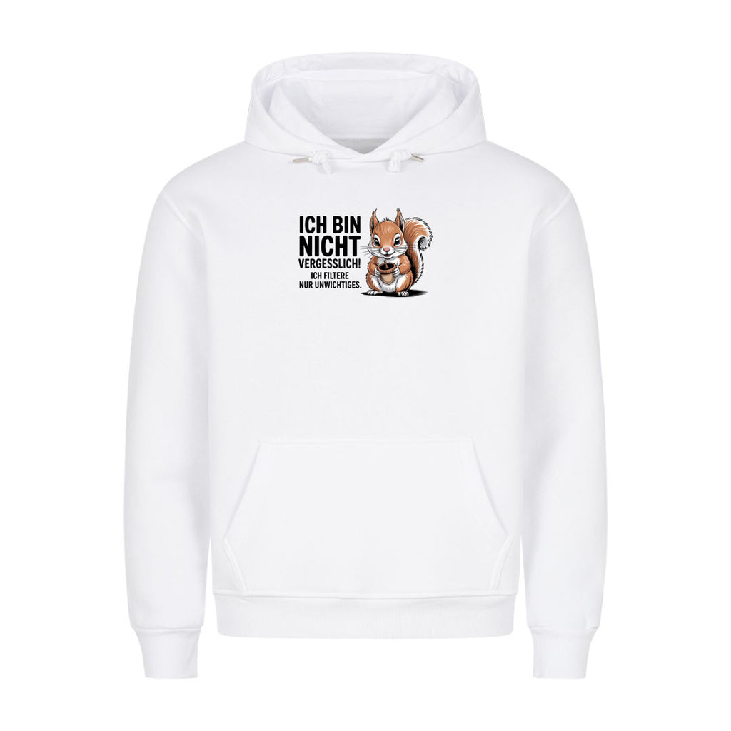 Hoodie Ich bin nicht vergesslich, Motivansicht
