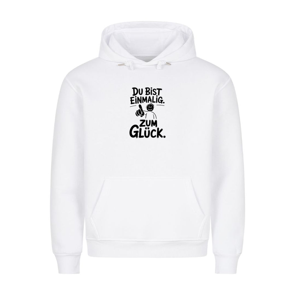 Hoodie Du bist einmalig, Motivansicht