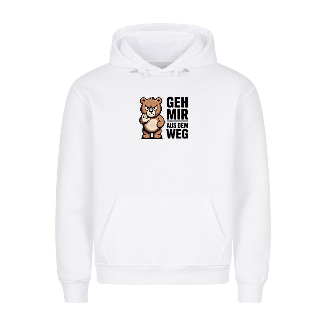 Hoodie Geh mir aus dem Weg Bär, Motivansicht
