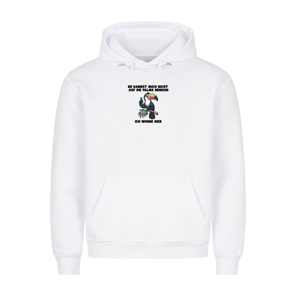 Hoodie Auf die Palme bringen, Motivansicht