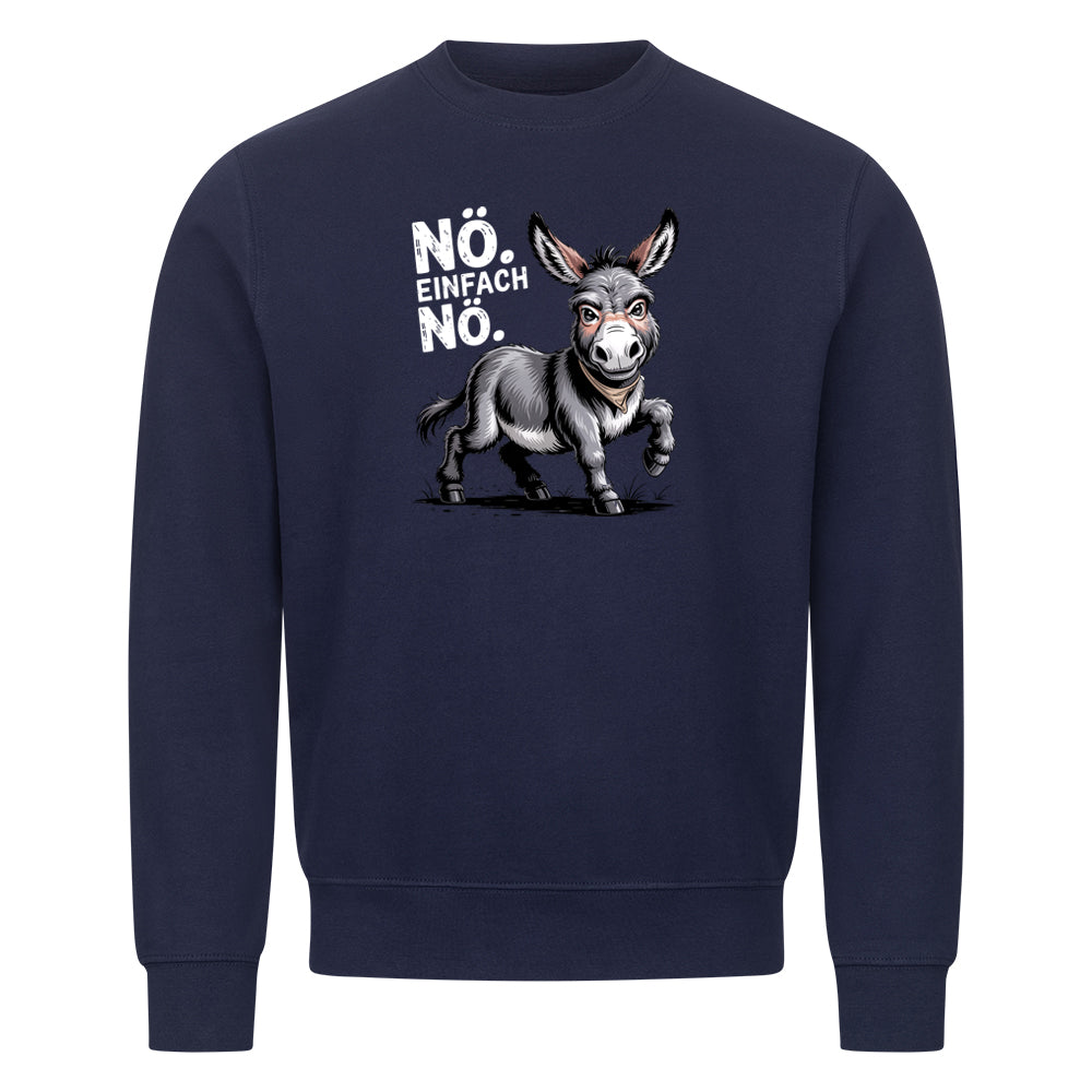 Sweatshirt Einfach nö Esel, Seitenansicht