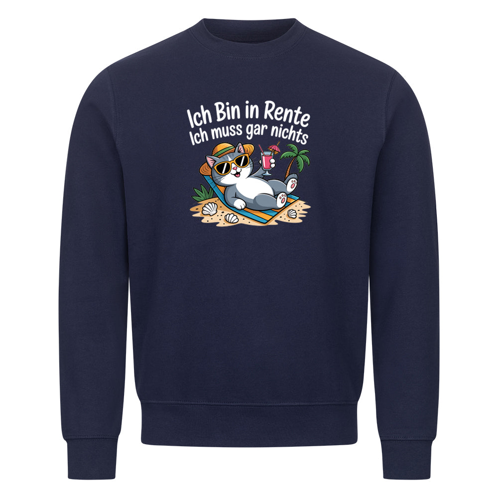 Sweatshirt Ich Bin in Rente, Seitenansicht