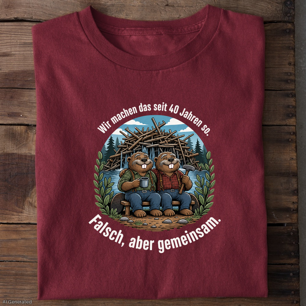 Burgunder – Unisex T-Shirt