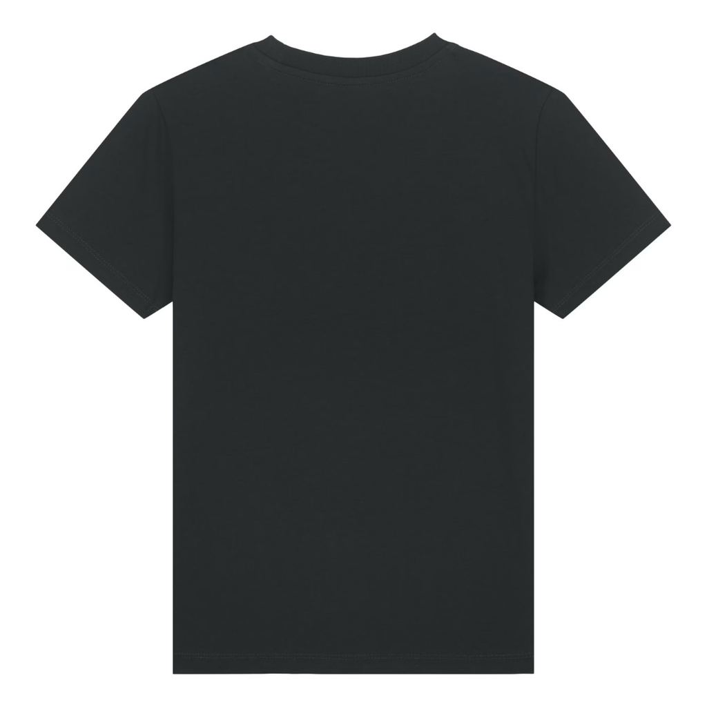 Chill mal Faultier Kinder T-Shirt Schwarz Rückseite