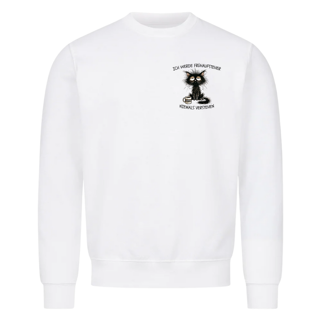 Sweatshirt Frühaufsteher, getragen