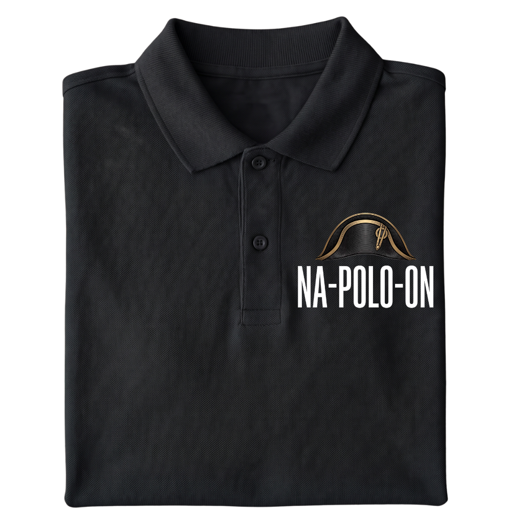 Na-Polo-on Polo T-Shirt gefaltetes Mockup