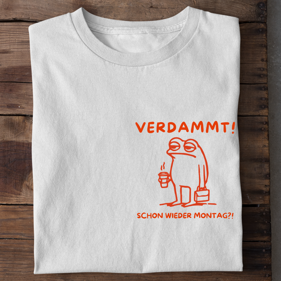 Verdammt Montag Frosch T-Shirt