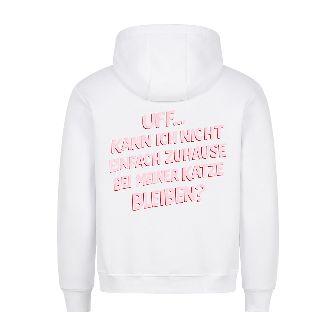 Kann ich nicht zuhause bleiben Hoodie BackPrint