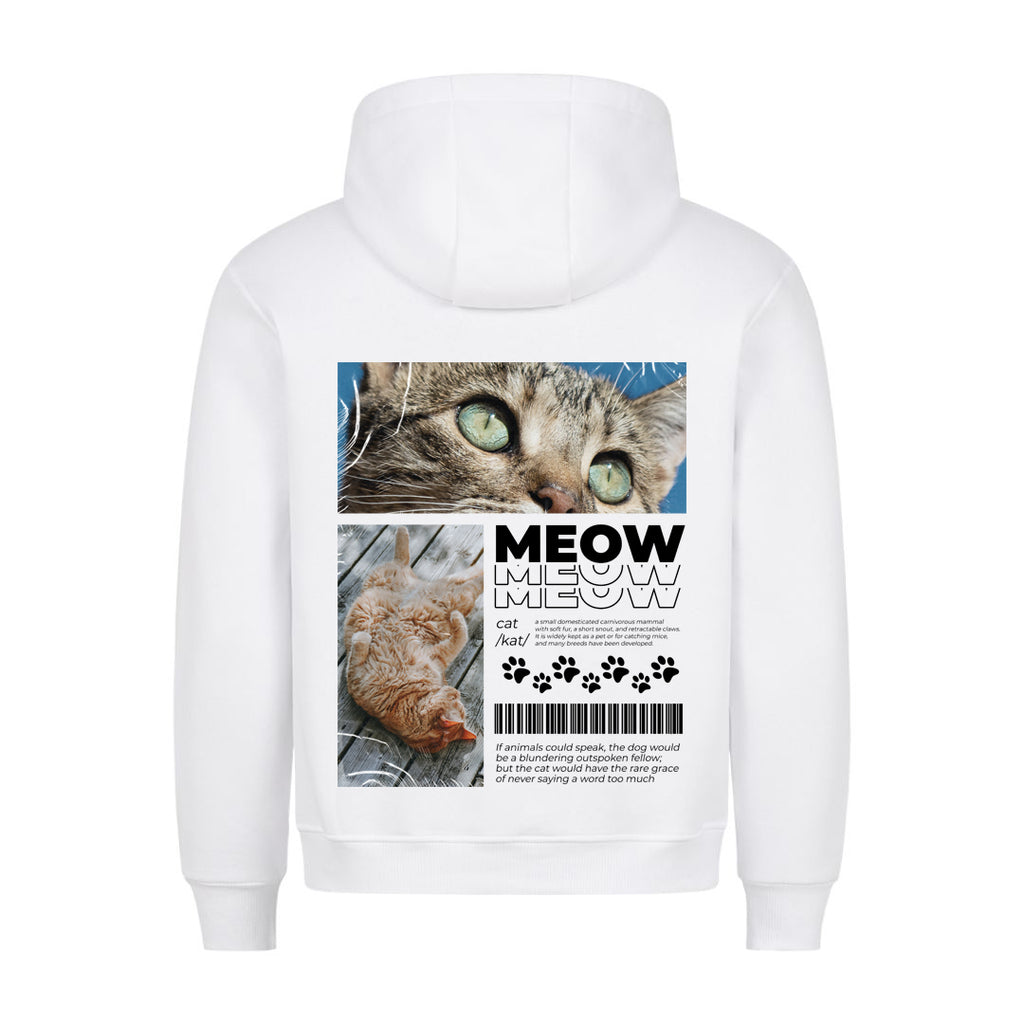 Cat Definition Modern Hoodie BackPrint