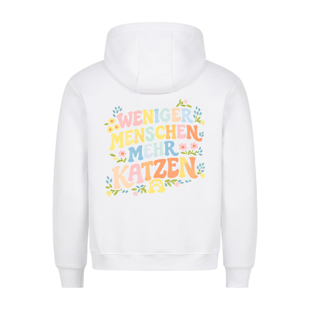 Weniger Menschen pastell Hoodie BackPrint