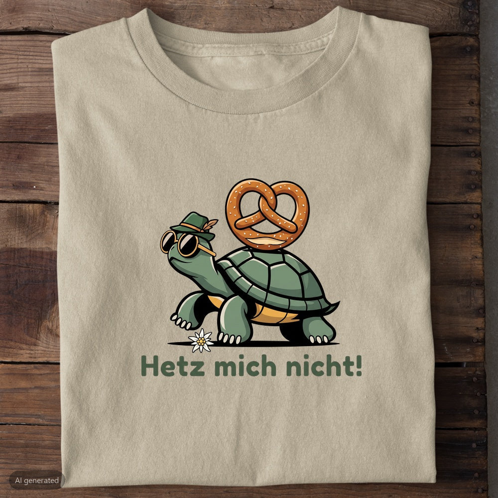 Hetz mich nicht Wiesn T-Shirt in Beige