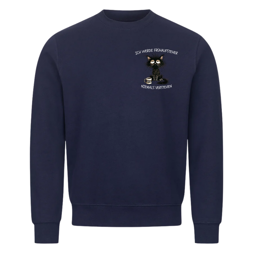 Sweatshirt Frühaufsteher, Seitenansicht