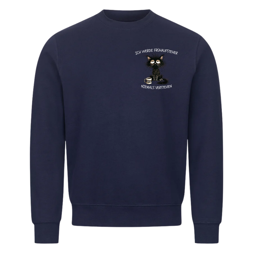 Sweatshirt Frühaufsteher, Seitenansicht