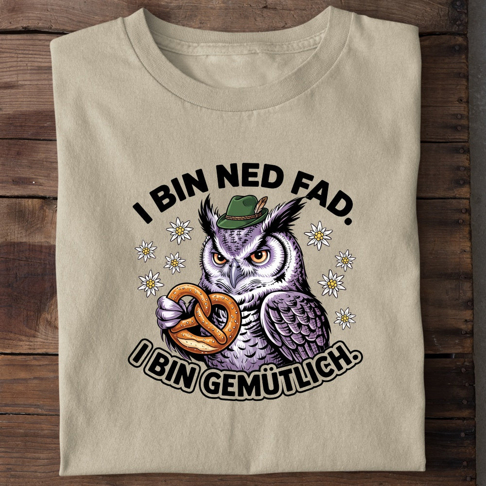 I bin ned fad Wiesn T-Shirt in Beige