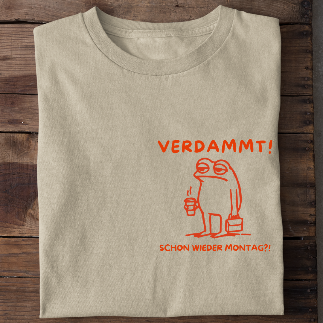 Verdammt Montag Frosch T-Shirt
