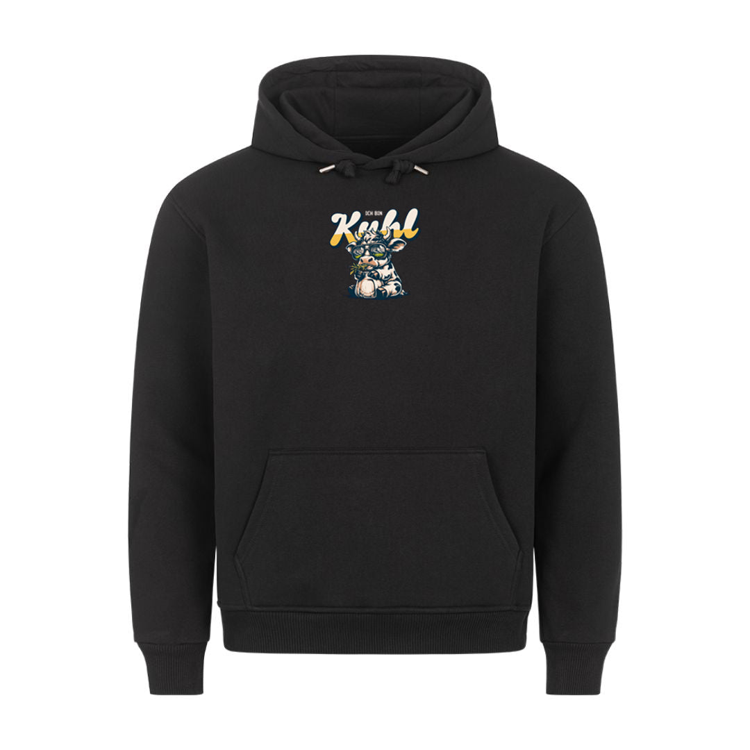 Lustiger Hoodie mit Spruch Ich bin kuhl, Vorderansicht