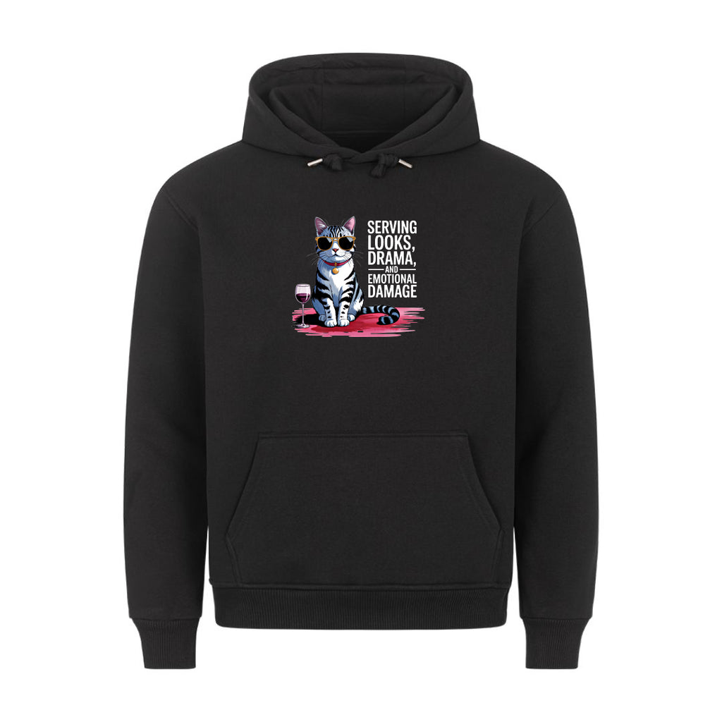 Looks, Drama, Emotional Damage  Hoodie