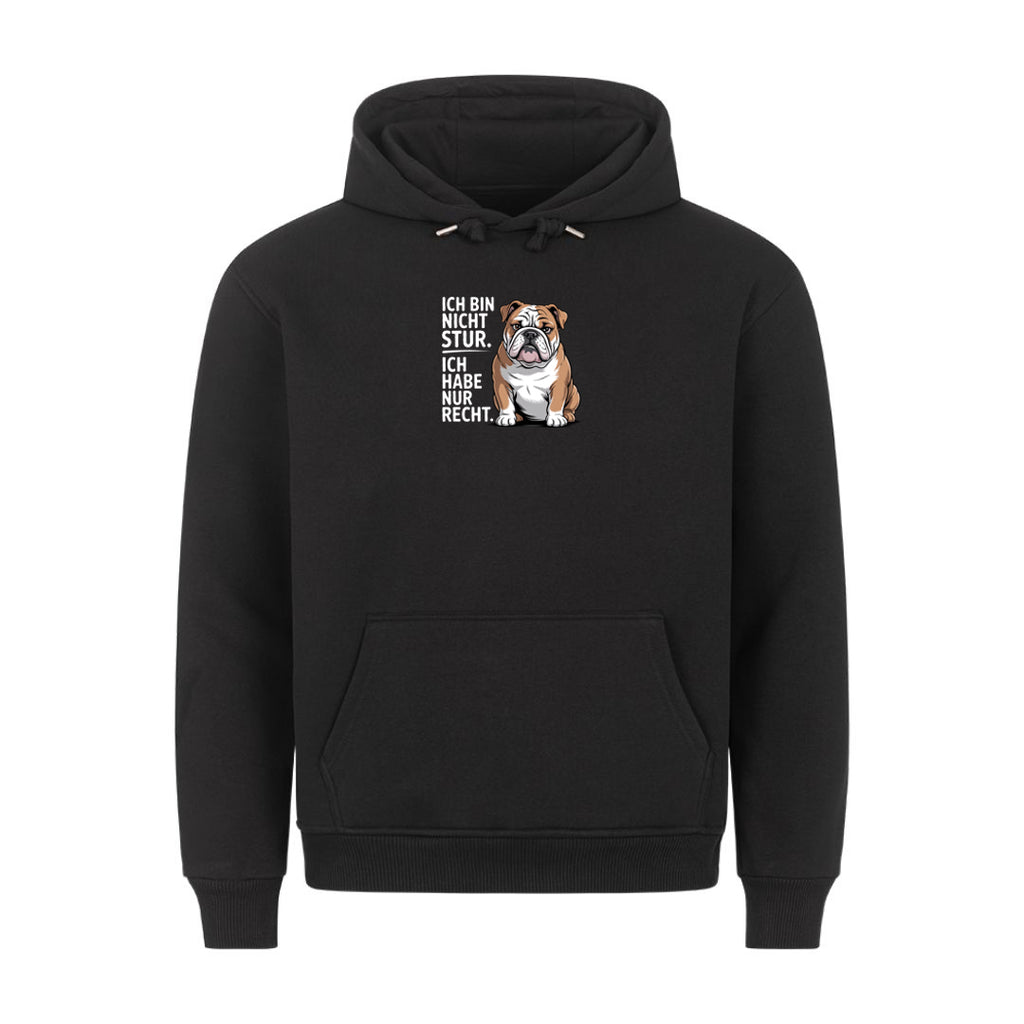 Lustiger Hoodie mit Spruch Ich Bin Nicht Stur, Vorderansicht